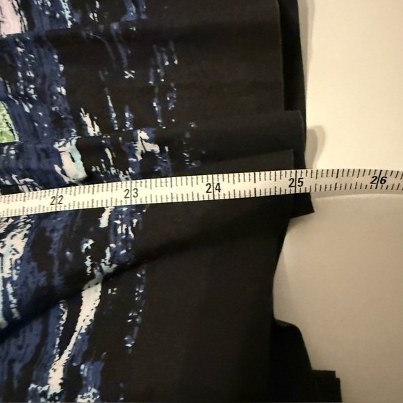 Talbots Blue and White Full Pleated Skirt with Image of Venice Italy Size 12 GUC - Picture 9 of 9